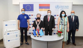 Deputy Foreign Minister Avet Adonts participated in the presentation of COVID-19 diagnostic tests provided by the WHO with the financial support of the EU