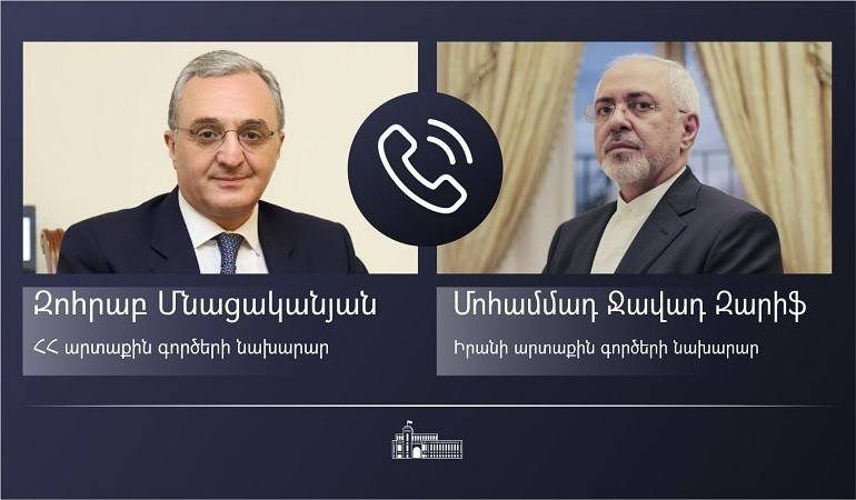 Phone conversation of Zohrab Mnatsakanyan with Mohammad Javad Zarif