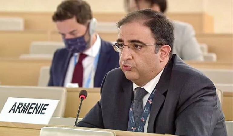 The Permanent Representative of Armenia in Geneva made a statement at the UN Human Rights Council on the offensive unleashed by Azerbaijan against Armenia