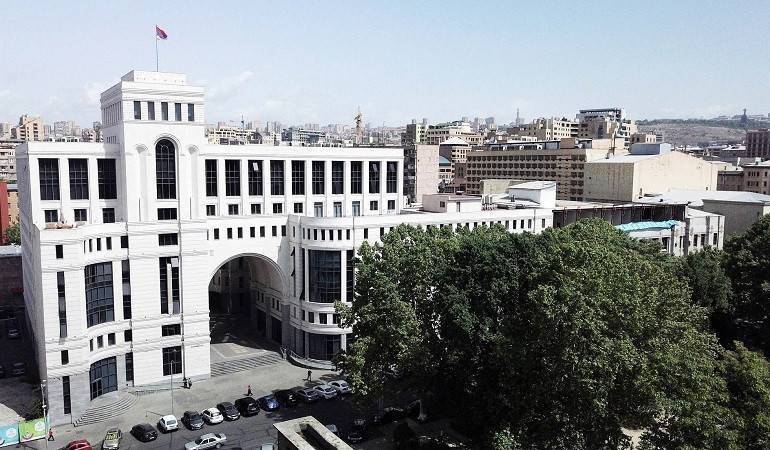 La déclaration du ministère des affaires étrangères d’Arménie