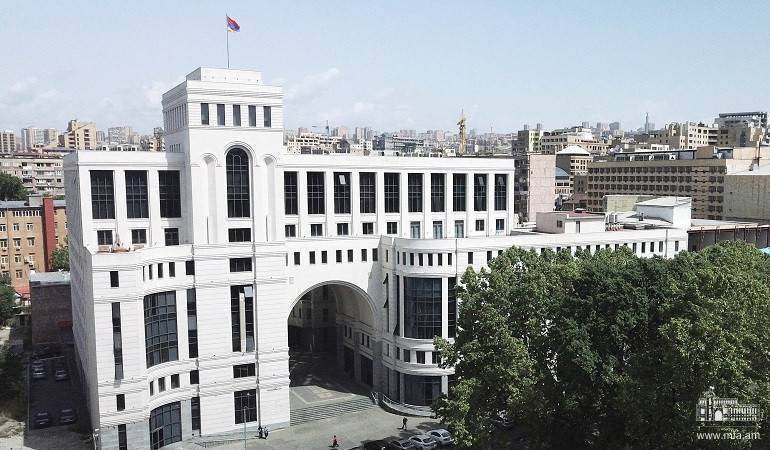 Заявление МИД Армении относительно ложной информации, распространяемой военно-политическим руководством Азербайджана