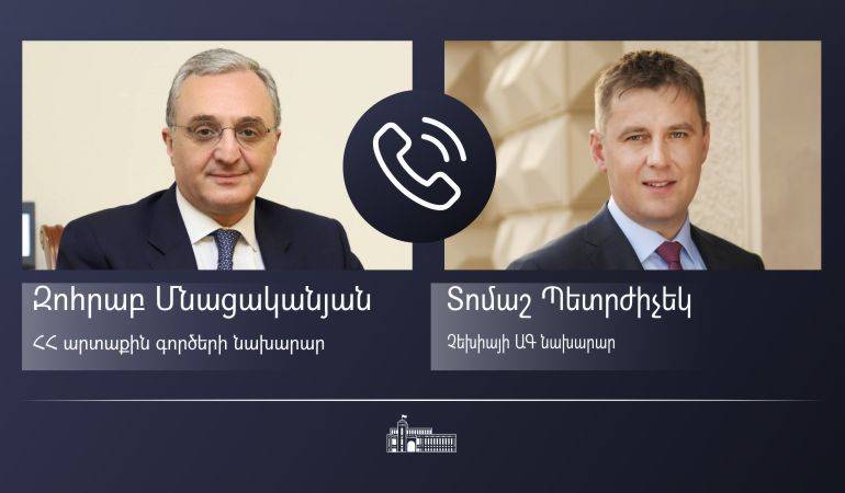 Հայաստանի և Չեխիայի ԱԳ նախարարների հեռախոսազրույցը