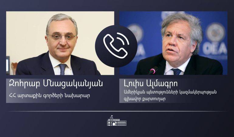 Phone conversation of Foreign Minister Zohrab Mnatsakanyan with Luis Almagro, the Secretary General of the Organization of American States