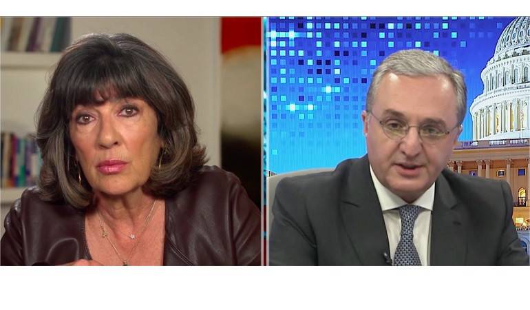 The interview of Armenian FM Zohrab Mnatsakanyan to CNN program “Amanpour”