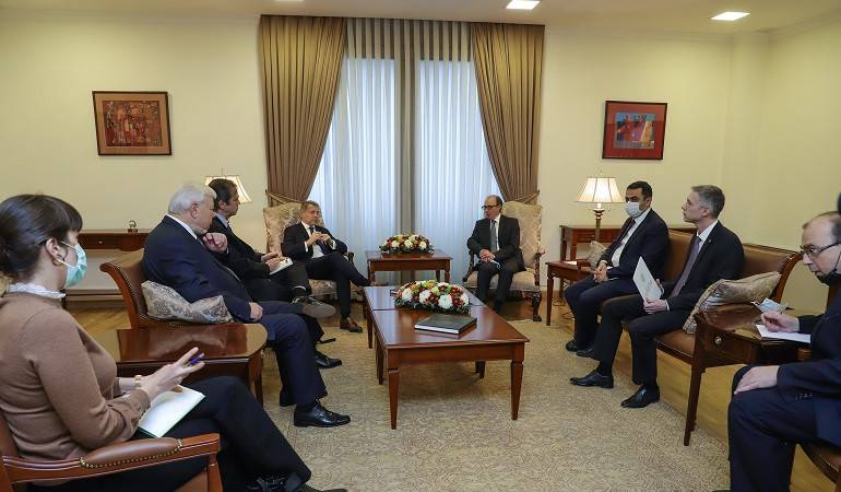 Foreign Minister Ara Aivazian received the OSCE Minsk Group Co-Chairs