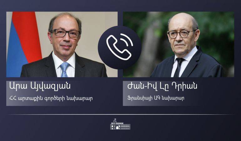 The phone conversation between the Foreign Ministers of Armenia and France