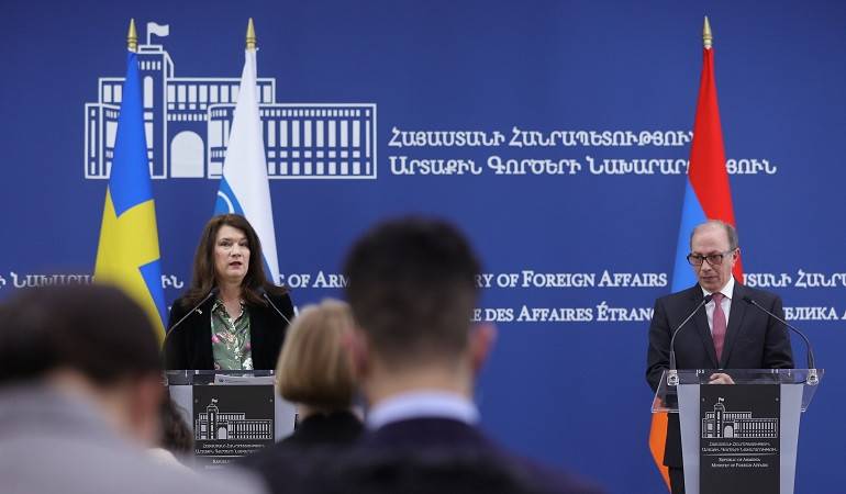 Statement for press by Foreign Minister Ara Aivazian following a meeting with Ann Linde, the Foreign Minister of Sweden and OSCE Chairperson-in-Office