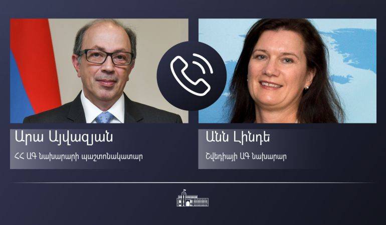 Acting Minister of Foreign Affairs of the Republic of Armenia Ara Aivazian held a phone conversation with the OSCE Chairperson-in-Office Anne Linde