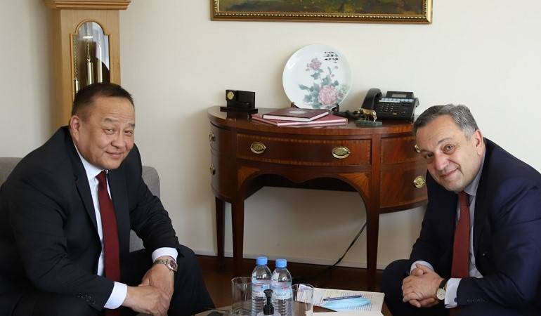 The newly appointed Ambassador of Mongolia presented the copy of his credentials to the Deputy Foreign Minister