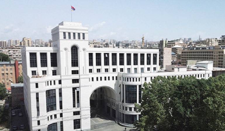 Statement of the Foreign Ministry of Armenia regarding the visit of the Presidents of Turkey and Azerbaijan to the occupied territories of Artsakh