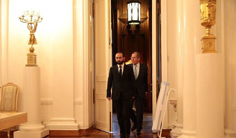 Foreign Minister of Armenian Ararat Mirzoyan had a meeting with Foreign Minister of Russian Federation Sergey Lavrov