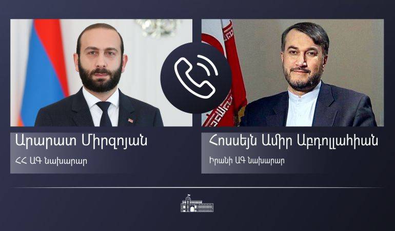 Տեղի է ունեցել Հայաստանի և Իրանի ԱԳ նախարարների հեռախոսազրույցը