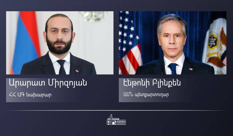 US State Secretary Antony Blinken sent a congratulatory message to Ararat Mirzoyan