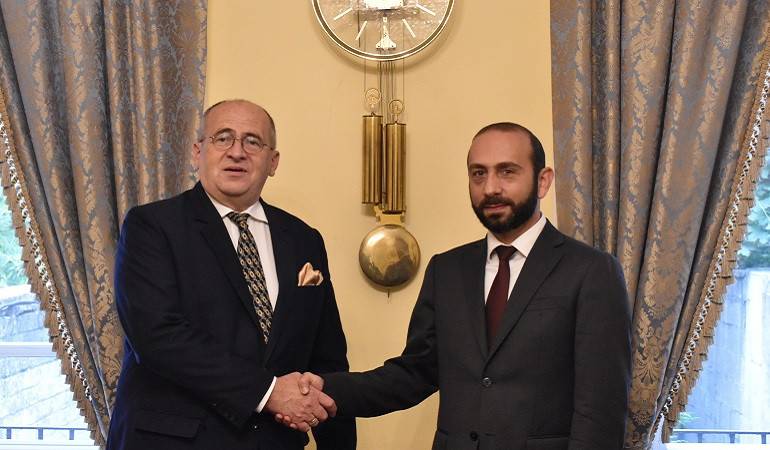 The meeting of Minister of Foreign Affairs of Armenia Ararat Mirzoyan with Minister of Foreign Affairs of Poland Zbigniew Rau