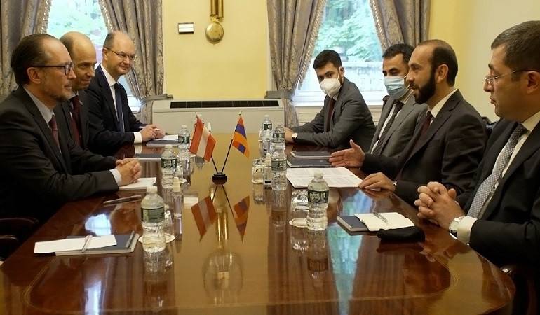 The meeting of the Foreign Ministers of Armenia and Austria