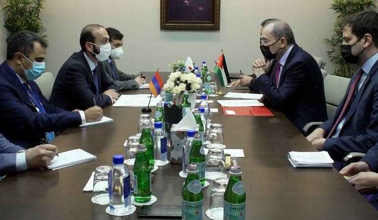 Meeting of Minister of Foreign Affairs of Armenia Ararat Mirzoyan with Deputy Prime Minister and Minister of Foreign Affairs and Expatriates of the Hashemite Kingdom of Jordan Ayman Safadi