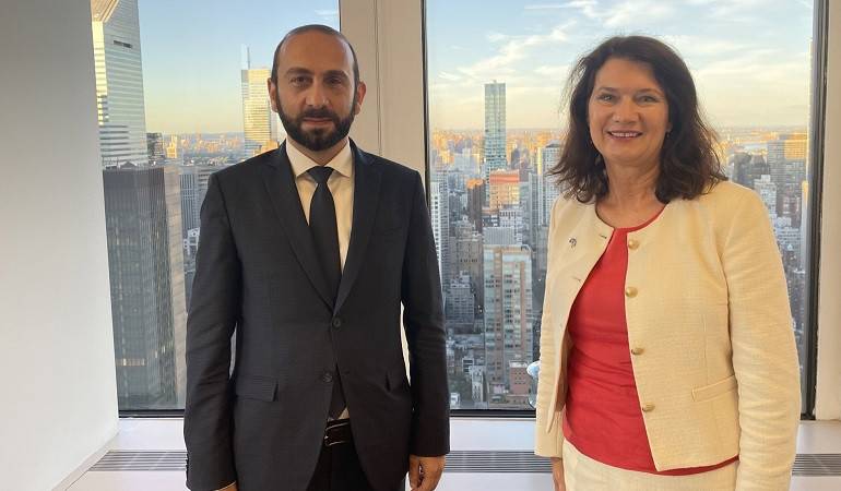 Foreign Minister Ararat Mirzoyan met with Foreign Minister of Sweden Ann Linde