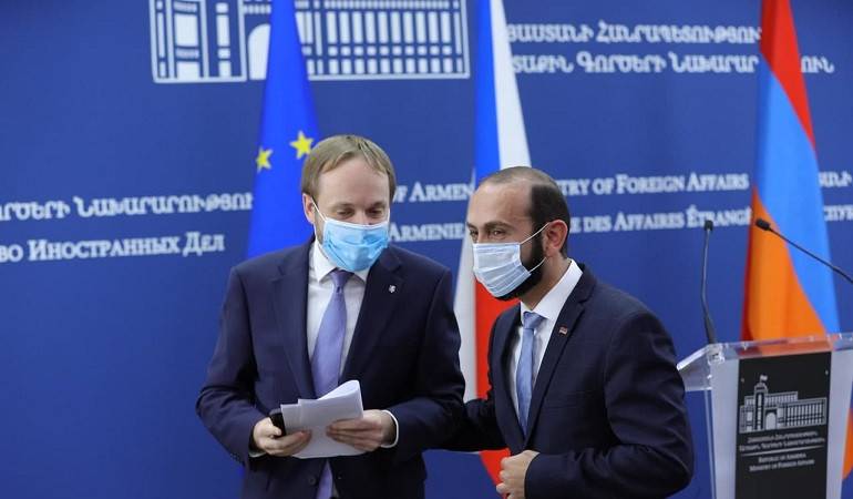 ՀՀ ԱԳ նախարար Արարատ Միրզոյանի խոսքը Չեխիայի ԱԳ  նախարար Յակուբ Կուլհանեկի հետ  մամուլի համար համատեղ հայտարարության ժամանակ