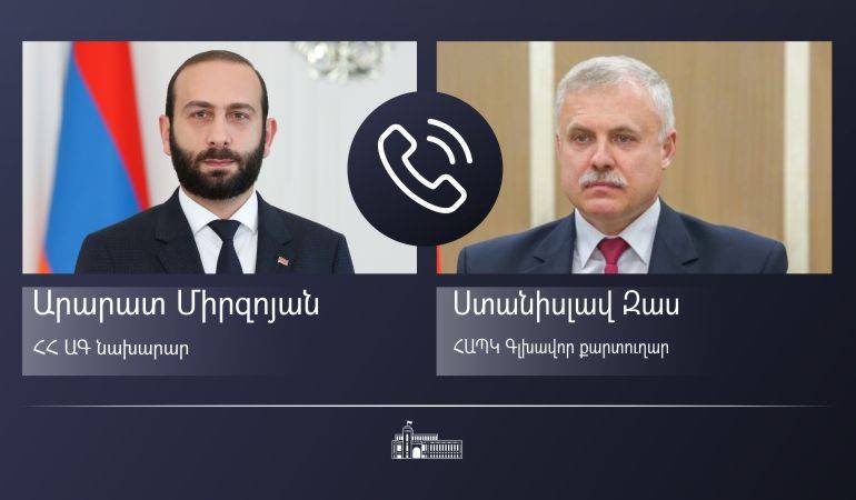 ՀՀ ԱԳ նախարար Արարատ Միրզոյանը հեռախոսազրույց է ունեցել ՀԱՊԿ Գլխավոր քարտուղար Ստանիսլավ Զասի հետ