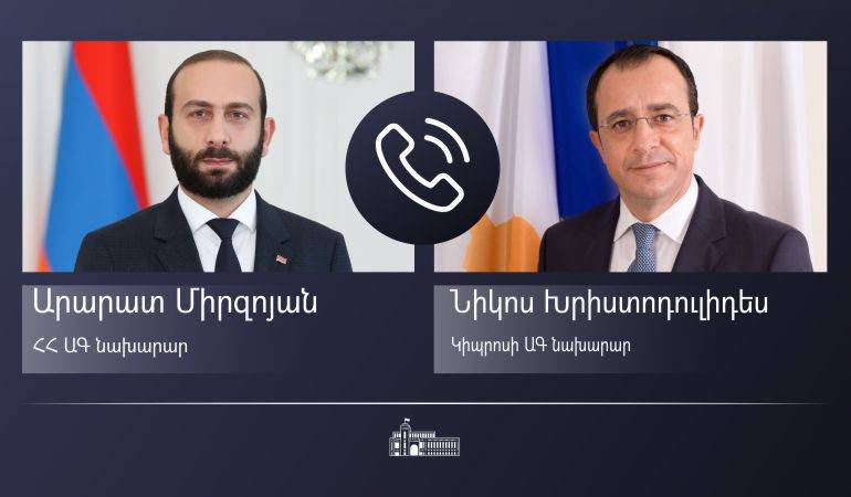 Foreign Minister of Armenia Ararat Mirzoyan held a phone conversation with the Foreign Minister of Cyprus
