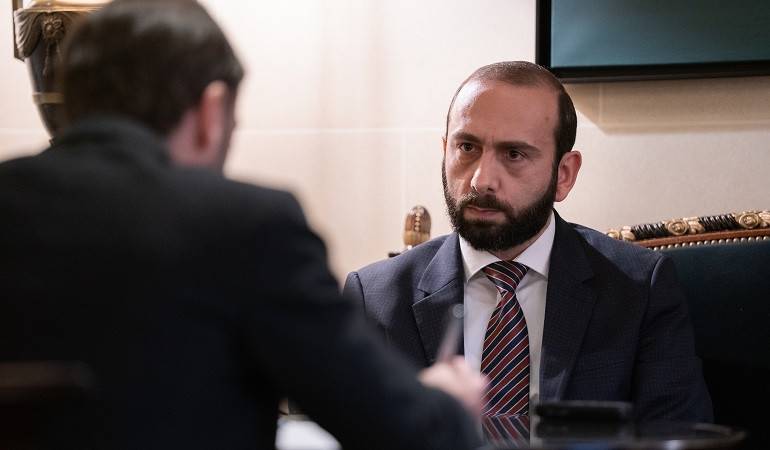 Interview du ministre des Affaires étrangères d'Arménie Ararat Mirzoyan au journal "Le Figaro"