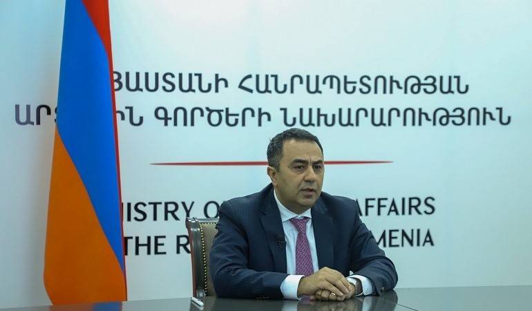 ՀՀ ԱԳ նախարարի տեղակալ Վահե Գևորգյանի ելույթը «Կրթության դերը ցեղասպանության ժխտման դեմ պայքարում» վերնագրով առցանց քննարկմանը