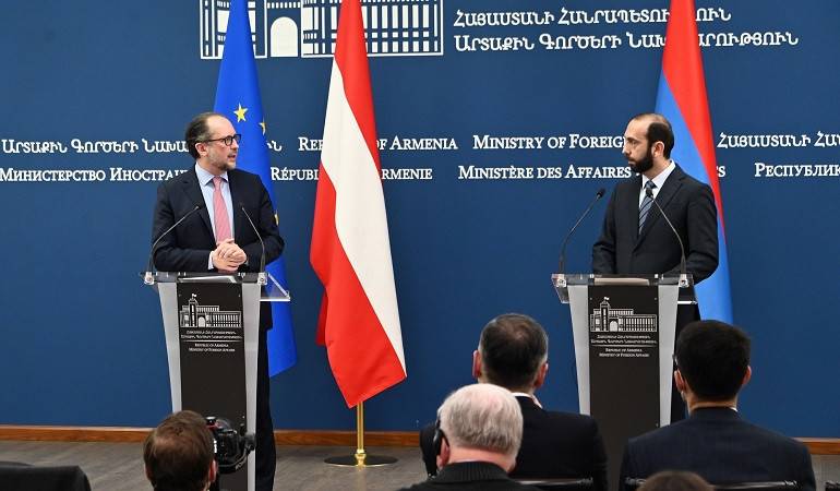 Remarks and the answers to the questions of journalists of Foreign Minister of Armenia Ararat Mirzoyan during a joint press conference with the Foreign Minister of Austria