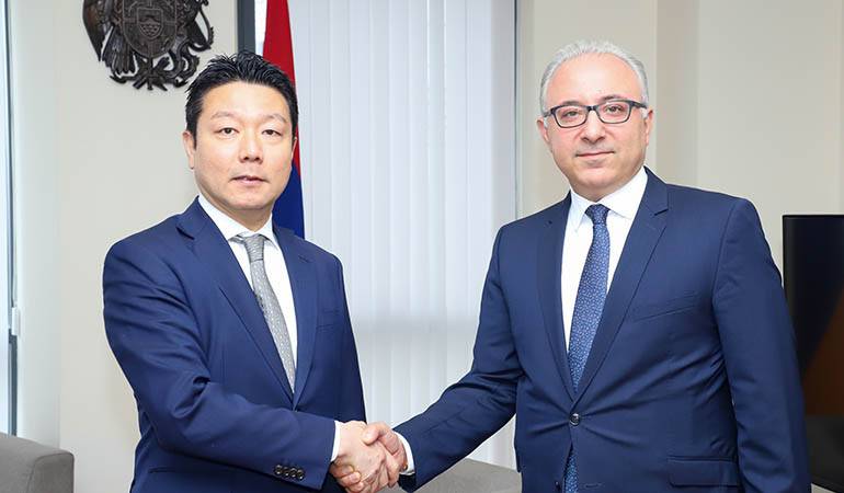 Meeting of the Deputy Foreign Minister of Armenia with the delegation led by the Parliamentary Vice-Minister for Foreign Affairs of Japan