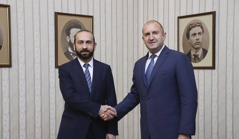 The Foreign Minister of Armenia met with the President of Bulgaria