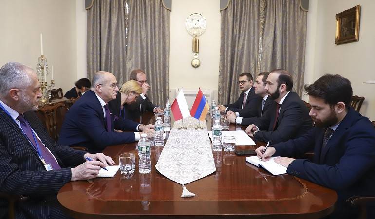 Հայաստանի և Լեհաստանի ԱԳ նախարարների հանդիպումը