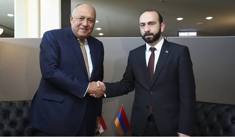 The meeting of the Foreign Ministers of Armenia and Egypt in New York