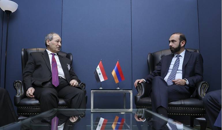 Meeting of Foreign Ministers of Armenia and Syria