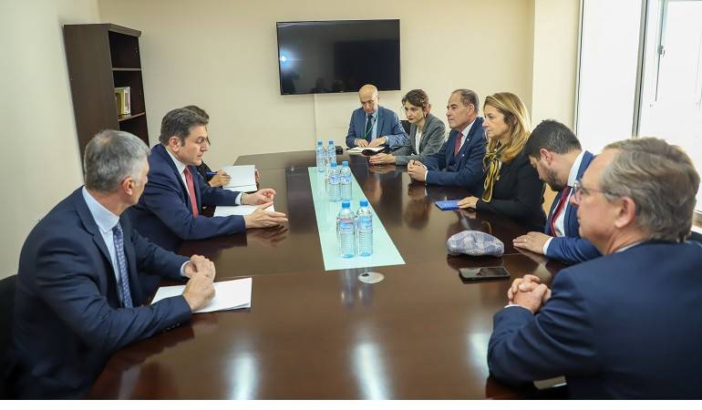 La rencontre du vice-ministre des Affaires étrangères de la République d'Arménie avec la délégation des députés de l'Assemblée nationale de France.
