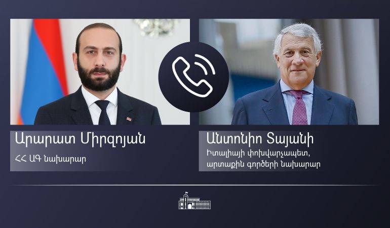 Phone conversation of the Foreign Ministers of Armenia and Italy