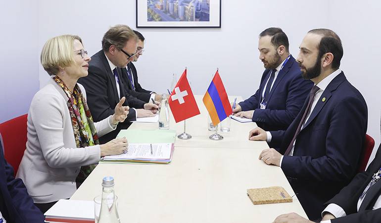 Встреча министра иностранных дел Армении с государственным секретарем Федерального департамента иностранных дел Швейцарии