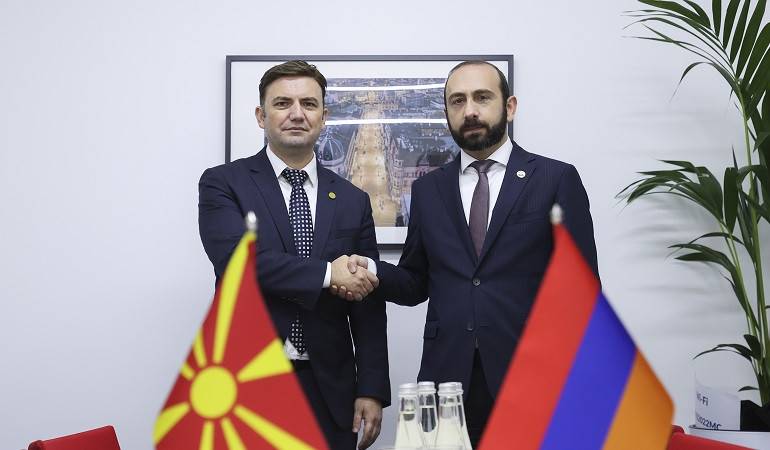 Встреча глав МИД Армении и Северной Македонии