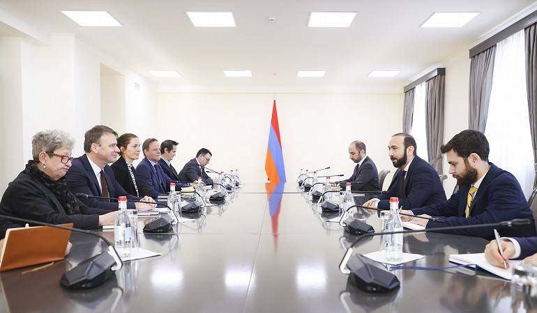 Ararat Mirzoyan a reçu les membres de la mission d'évaluation technique de l'UE