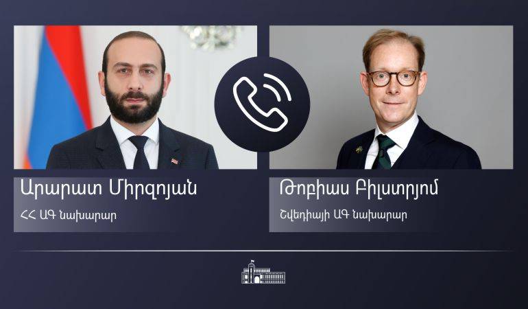 Հայաստանի և Շվեդիայի ԱԳ նախարարների հեռախոսազրույցը