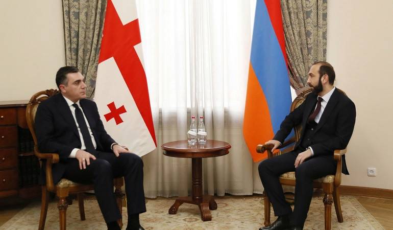 Встреча министра иностранных дел Армении с министром иностранных дел Грузии