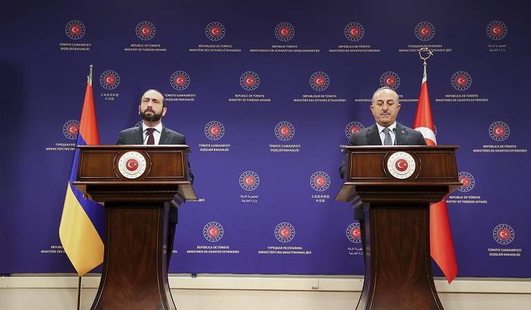 Press Statement of the Foreign Minister Ararat Mirzoyan following the meeting with Foreign Minister of Türkiye Mevlut Cavusoglu