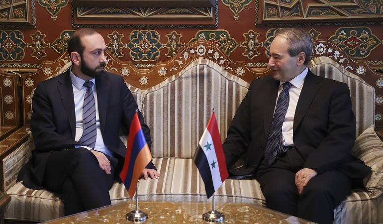 The meeting of the Foreign Ministers of Armenia and Syria