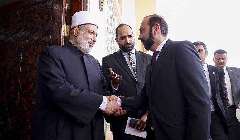 Meeting of Foreign Minister of Armenia with Grand Imam of al-Azhar