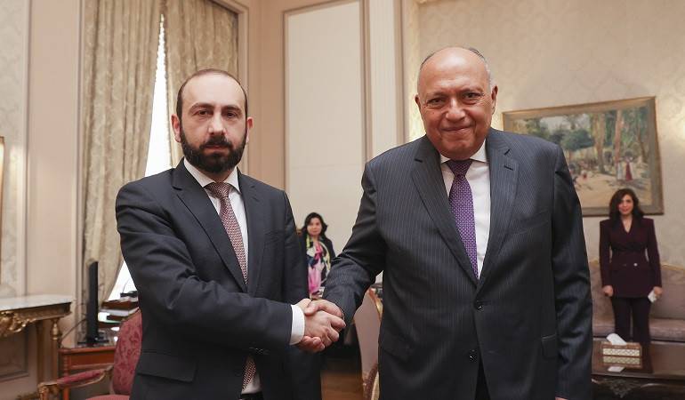 The meeting of the Foreign Ministers of Armenia and Egypt