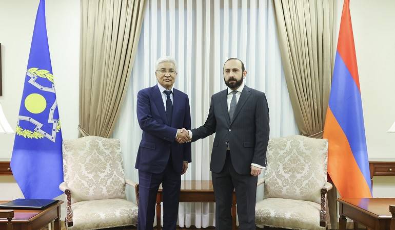 The meeting of the Minister of Foreign Affairs of the Republic of Armenia with the General Secretary of the CSTO