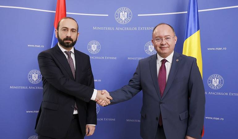 Meeting of the Foreign Ministers of Armenia and Romania