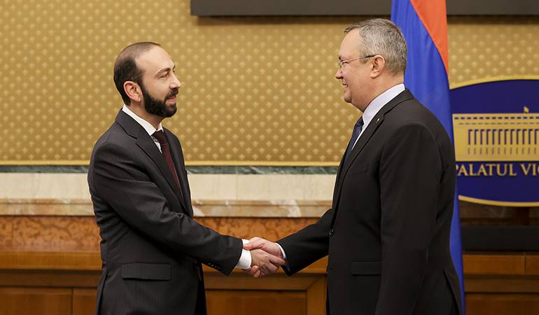 Meeting of the Minister of Foreign Affairs of Armenia with the Prime Minister of Romania