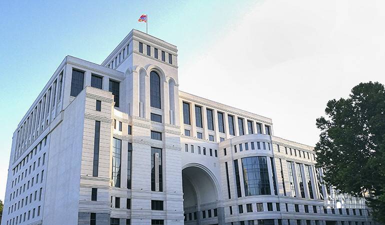 Déclaration du ministère des Affaires étrangères de la République d'Arménie sur les efforts du président azerbaïdjanais pour perturber les processus de normalisation en cours dans le Caucase du Sud
