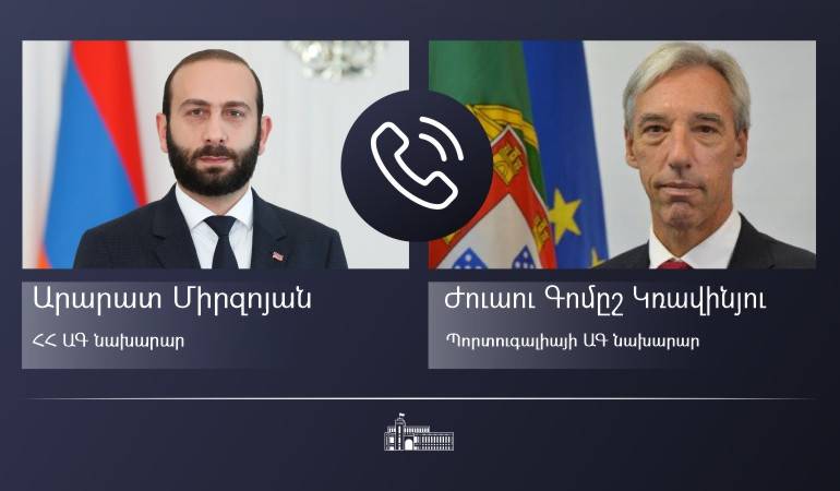 Телефонный разговор министра иностранных дел Армении с министром иностранных дел Португалии