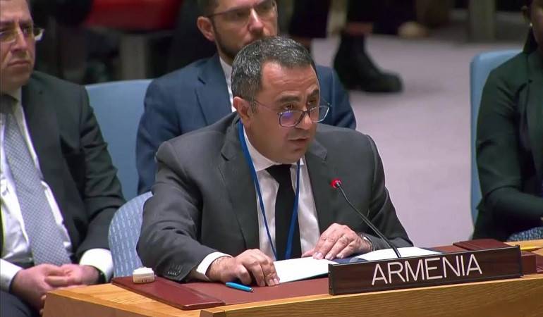 Deputy Foreign Minister of Armenia Vahe Gevorgyan deliverd remarks at the meeting of the UN Security Council on the Protection of Civilians in Armed Conflict