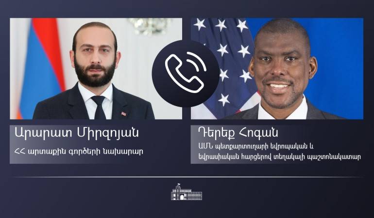 Phone conversation of the Foreign Minister of Armenia with the U.S. acting Assistant Secretary of State for European and Eurasian Affairs